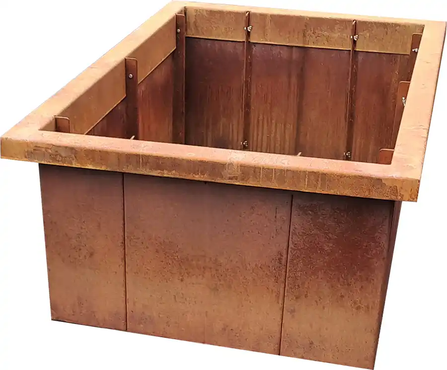 Edelrost Hochbeete Doppelter Aussenfalz