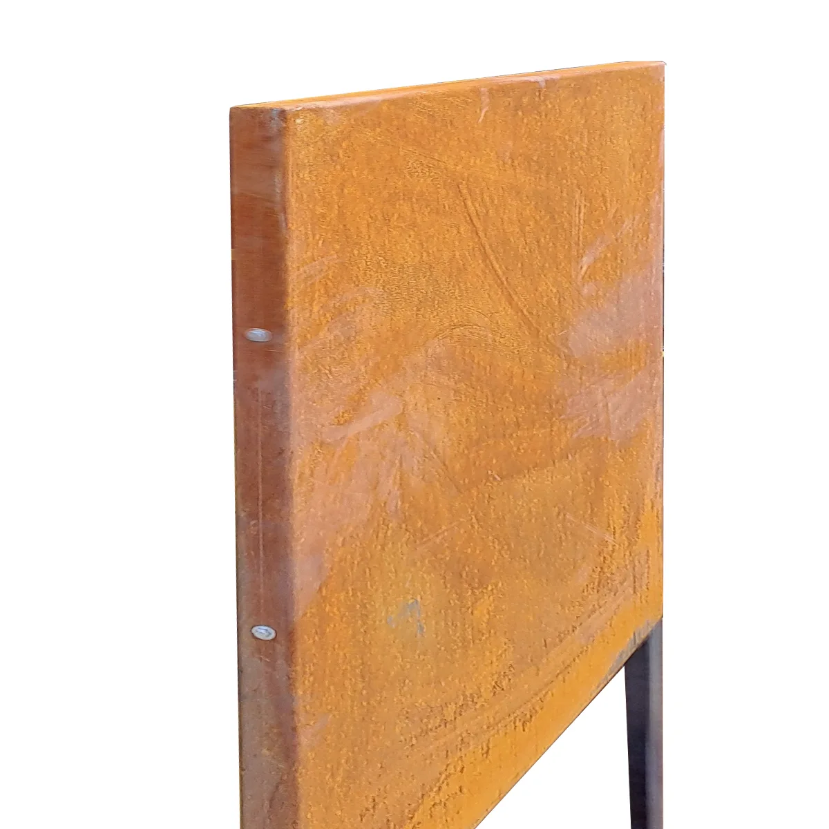 Produktbild Sichtschutzwände aus Cortenstahl in modularer Bauweise, weisser Hintergrund