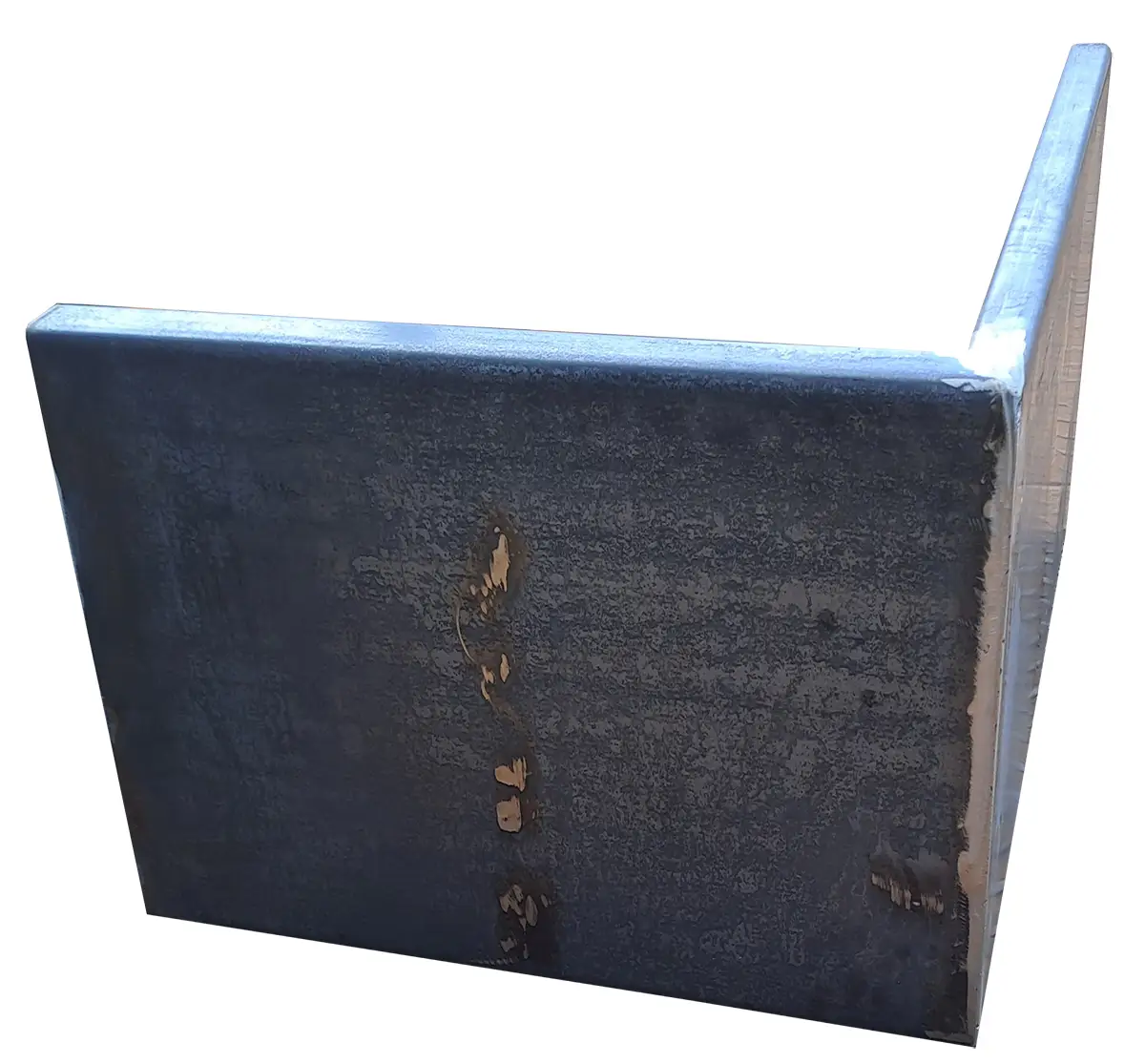 Produktbild Stützmauer aus Cortenstahl in modularer Bauweise, weisser Hintergrund