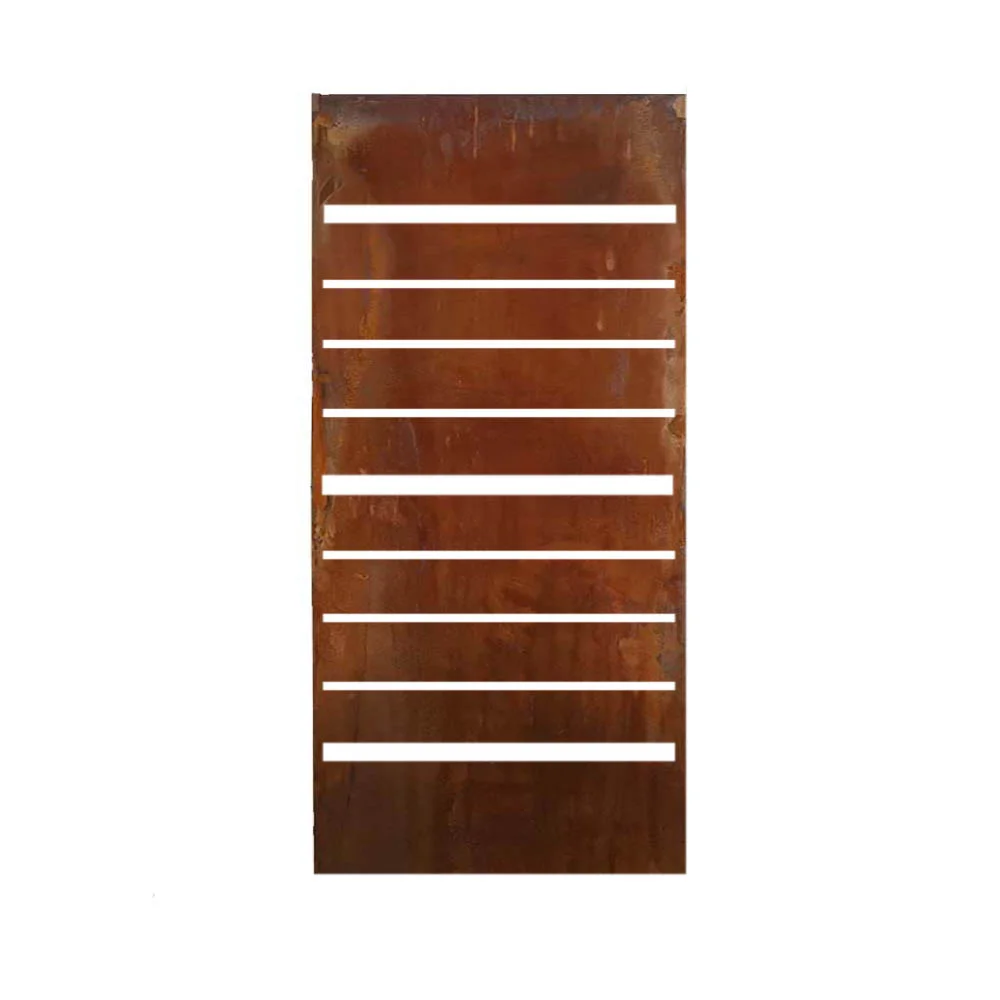 Produktbild edelrost Sichtschutzwand Lichtstreifen 	- 160x70 cm